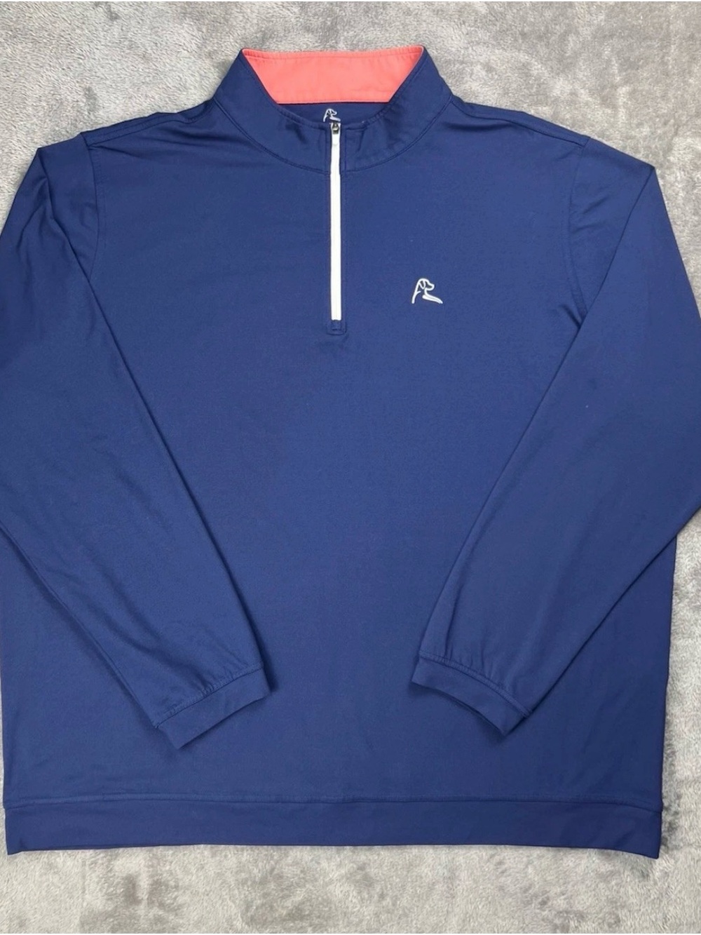 Rhoback 1/4 Zip Pullover Mens 3XL Blue Golf Stretch Performance EUC